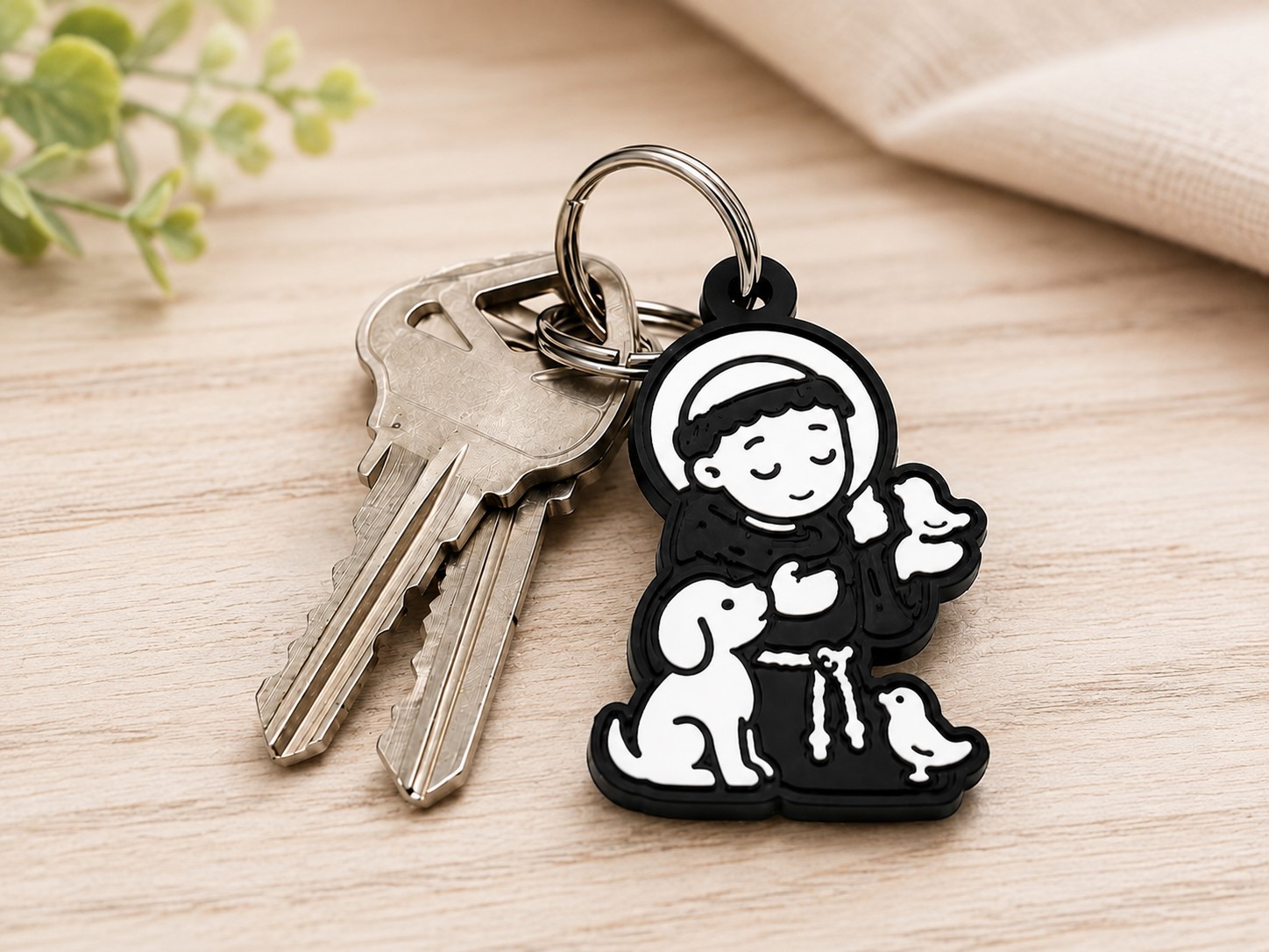 St. Francis Pocket Saint Keychain