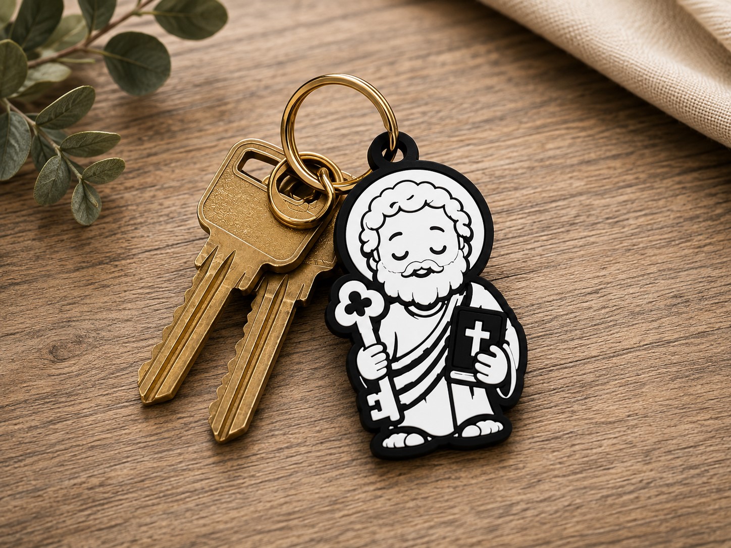 St. Peter Pocket Saint Keychain