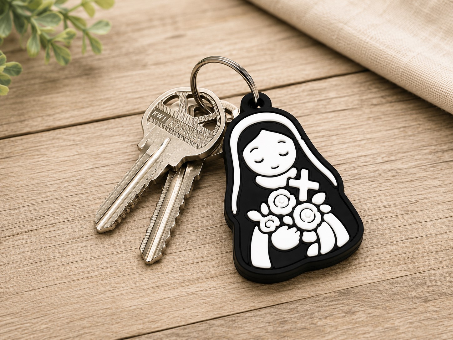 St. Therese Pocket Saint Keychain